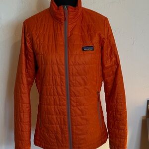 Patagonia Women's Orange Quilted Insulated Jacket